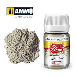 Ammo By Mig Jimenez Railroad Colours: AMMO by Mig Jimenez AMMO.R-2301 Rail Center Pigment Ballast Dust 35ml