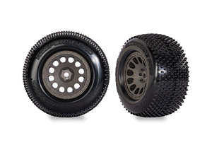 Traxxas 10774-GRAY Gray Mini XRT Wheels w/ Response Pro Tires (2)