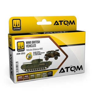 Ammo By Mig Jimenez: AMMO By Mig Jimenez ATOM-20763 ATOM WWII British Vehicles Set