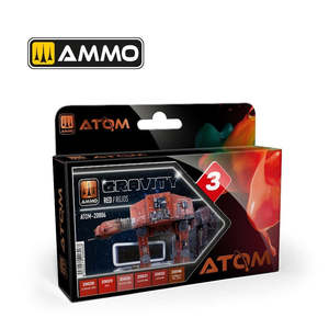 Ammo By Mig Jimenez: AMMO by Mig Jimenez ATOM-20806 Atom Color Gravity Set 3 -Red Set