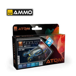 Ammo By Mig Jimenez: AMMO by Mig Jimenez ATOM-20805 Atom Color Gravity Set 2 -Blue Set