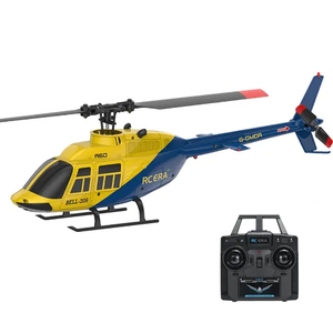 RC Era Helicopters: RC ERA A60-YB BELL 206 Mini Optical Flow RC Helicopter Model RTF Yellow/Blue. Hobby Hangar