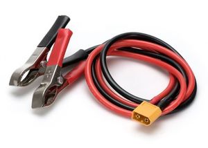 Fuse FUSE10597 large DC input alligator clip to XT60, 10AWG 600mm. Hobby Hangar