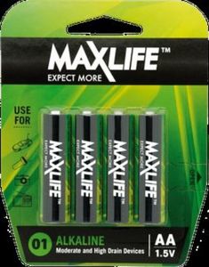 Products: MaxLife BATAA-A4 Alkaline AA Batteries - 4 Pack. Hobby Hangar