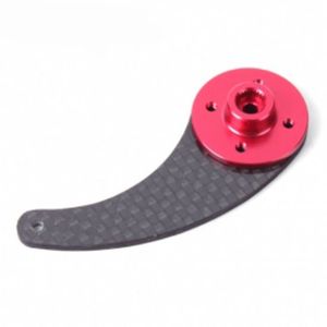 C5-SP02-F 50mm Carbon Fiber Single Servo Horn with 25T Futaba. Hobby Hangar