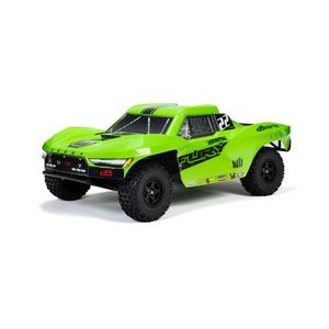 1/10 Scale Car: Arrma ARA3221T1 1/10 FURY MEGA 550 2WD Short Course Truck RTR, Green (Requires Battery and Charger). Hobby Hangar