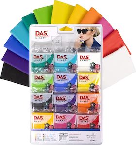CRAFT SUPPLIES: DAS Smart Polymer Clay Harmonic Set of 12