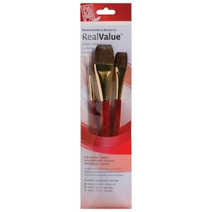 Brush Sets Feature Collection: Princeton Real Value Natural Hair 9122 Brushes Set of 3