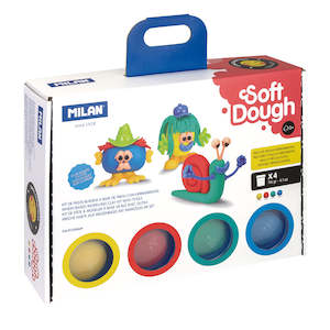 Clay Dough Modelling: Milan Soft Dough Funny Faces Play Kit