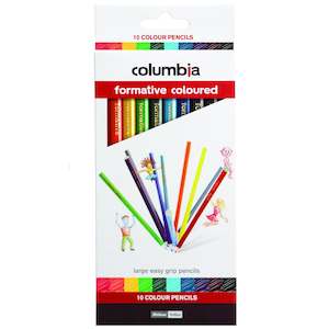 Coloured Pencil: Columbia Formative Colour Pencil Round Pack Of 10