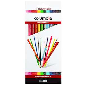 Columbia Sketch Coloured Pencil Round - Pack Of 12