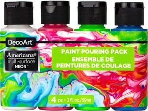 Craft: Decoart Americana Multi-Surface Neon Pouring Set