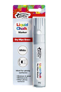 Craft: Texta Liquid Dry Wipe 15mm Chalk Marker White