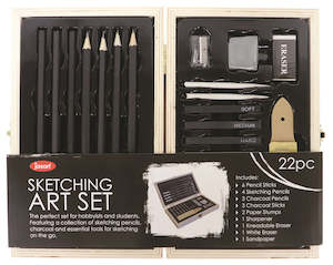 Jasart Wooden Box Sketching Set Of 22