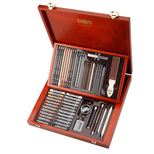 Koh-I-Noor Gioconda Art Set of 54 Pieces in a Wooden Box