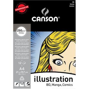 Canson Illustration 250gsm 12 Sheet A4 Pad