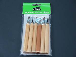 Das 9906 Engraving Woodwork Knives 6 Pieces Assorted