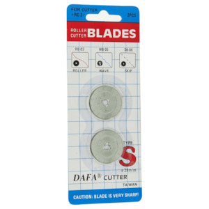 Knives Blades: Dafa RB-03 Straight Blade 28mm 2 Piece