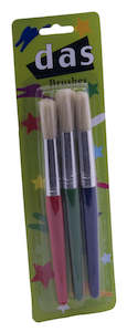Das Brush Set 582cs Set Of 3 Round Bristle Brushes
