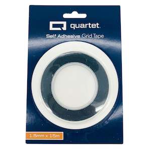 Commercial Tape: Quartet Geo/grid Tape 1.5mm Black Crepe