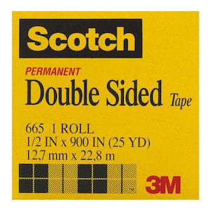 Scotch Double Sided Tape 665 12.7mmx23m
