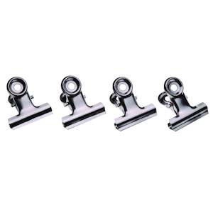 Esselte Clip Bulldog 31mm Chrome Box Of 144