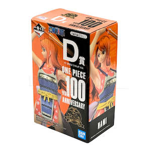 Bandai Figurine: One Piece - Vol. 100 Anniversary - Nami in Floral Orange Kimono Masterlise Figurine - Ichiban Kuji Prize D