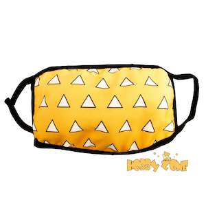 Demon Slayer Yellow Zenitsu Cosplay Reusable Face Mask
