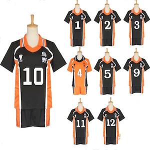 Haikyuu Uniform - Karasuno Cosplay Costume T-Shirts and Shorts Set