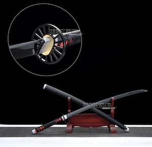 Demon Slayer Sword: Hand Forged Demon Slayer Kimetsu no Yaiba Tanjiro Kamado Nichirin Sword