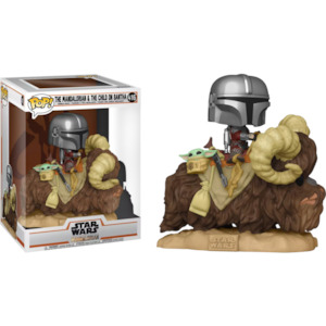 Star Wars Pop Vinyls: Star Wars: The Mandalorian & The Child on Bantha Deluxe Pop! Vinyl Figure
