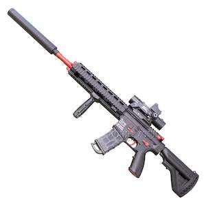 High End Gel Ball Blasters: "Raspberry Truffle" HD HK416D Gel Ball Blaster [ID Check R18 + Requires Any One Membership: Airsoft, Paintball, or NZDA]