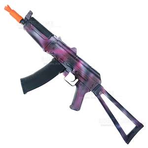 High End Gel Ball Blasters: [R18+] "Blackcurrant Juice" JM Gen 12 AK-74U Nylon Gel Ball Blaster [ID Check Required]