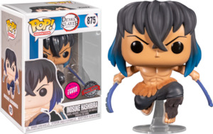 Chase Pop: Flocked Chase Edition - Demon Slayer - Inosuke Hashibira Pop! Vinyl Figure
