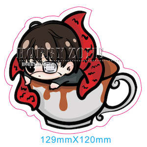 Tokyo Ghoul Kaneki in a Coffee Cup Vinyl Decal Sticker