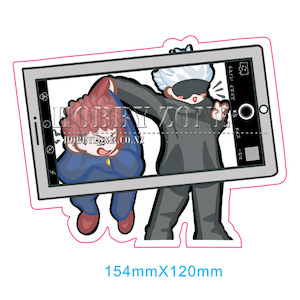 Jujutsu Kaisen Gojo and Sukuna Taking Selfie Vinyl Decal Sticker
