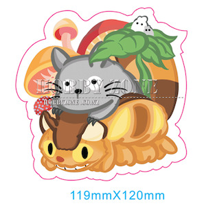 Vinyl Stickers: My Neighbour Totoro - Totoro Riding Catbus Vinyl Decal Sticker