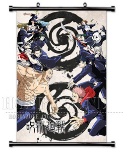 Cushions: Jujutsu Kaisen 04 Seniors vs Juniors Wall Scroll