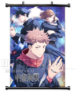 Jujutsu Kaisen 02 Megumi, Nobara and Megumi Wall Scroll