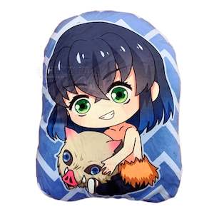 Cushions: Demon Slayer Inosuke Plush Velvet Cushion