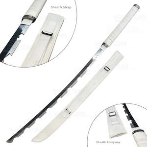 Demon Slayer Inosuke Sword - Tusks of a Boar - Chipped Nichirin Sword from Kimetsu no Yaiba