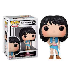 Dc Pop Vinyls: BLACKPINK - Lisa in Denim Vest and Asymmetrical Skirt Pop! Vinyl Figure