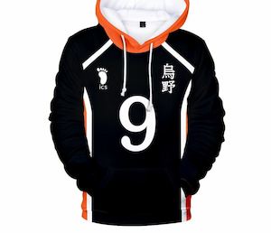 Haikyuu: Haikyuu - No.9 Kageyama Cosplay Jersey - Fleece Hoodie