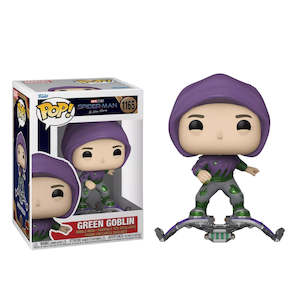Spider-Man: No Way Home – Green Goblin on Glider wearing Purple Hood Pop! Vinyl Figure