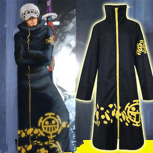 One Piece Trafalgar Law Black Cosplay Cloak