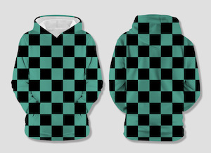 Demon Slayer - Tanjiro Kamado Kimono Cosplay - Fleece Hoodie