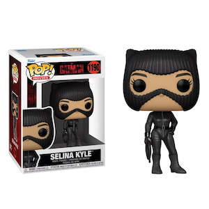 Dc Pop Vinyls: The Batman – Selina Kyle in Black Bodysuit & Knitted Mask Holding Whip Pop! Vinyl Figure