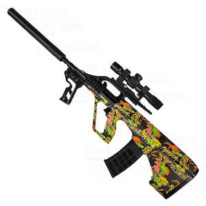 Rifles: [R18+] "Nasi Goreng" LJ AUG Graffiti Gel Ball Blaster [ID Check Required]