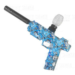 Pistols: [R18+] "Blue Frosted Donut" Gecko Pistol Gel Ball Blaster [ID Check Required]