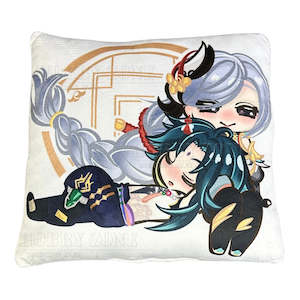 Cushions: Genshin Impact – Xiao & Shenhe Plush - Double-Sided Velvet Cushion